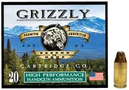 Grizzly Handgun .380 ACP +P 100 Gr Jacketed Hollow Point 20 per Box - Grizzly Ammo
