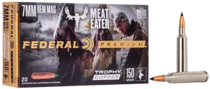 Federal Premium Trophy Copper Nickel Plated Brass 7mm Rem Mag 150 Grain 20-Rounds PTBT - Federal Premium