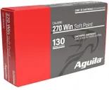 Aguila Interlock Brass .270 Win 130 Grain 20-Rounds BTSP - Aguila Ammo
