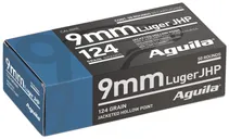 Aguila Personal Defense Brass 9mm 124 Grain 50-Rounds JHP - Aguila Ammo