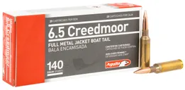 Aguila Rifle Brass 6.5 Creedmoor 140-Grain 20-Rounds FMJBT - Aguila Ammo