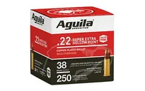 Aguila Super Extra HV Bulk .22 LR 38 Grain 250-Rounds - Aguila Ammo