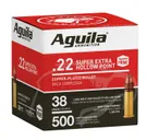 Aguila Super Extra High Velocity Bulk .22 LR 38-Grain 500-Rounds HP - Aguila Ammo