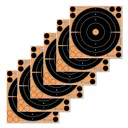 Allen EZ Aim Splash Self-Adhesive Paper 8 x 8 Bullseye Black/Orange 6 Pack - Allen Company