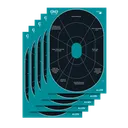 Allen GWG Splash Turquoise Self-Adhesive Targets 5-Pack - Allen Company