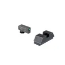 Ameriglo 1L Tall Tritium Sight Set Green / Black for Glock MOS - Ameriglo