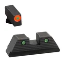 AmeriGlo Glock Trooper Set Orange Front Green Rear - Ameriglo
