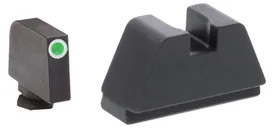 AmeriGlo Tall Night Sights Suppressor Height XL Green & White Front / Black Rear for Glock Gen1-5 - Ameriglo