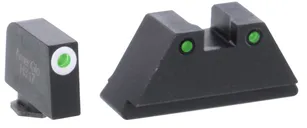 AmeriGlo Tall Suppressor Night Sights Green Front / Green Rear for most Glock Gen 1-5 - Ameriglo