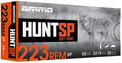 Ammo Inc. Hunt Brass .223 Rem 55 Grain 20-Rounds SP - Ammo Inc