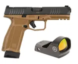 Arex Delta L Flat Dark Earth 9mm 4.5 Barrel 19-Rounds w/ Crimson Trace Red Dot - Arex