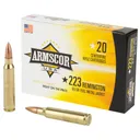 Armscor Centerfire Rifle Brass .223 Rem 55-Grain 20-Rounds FMJ - Rock Island Armory