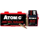 Atomic Subsonic .308 Win 175GR Sierra MatchKing Boat Tail Hollow Point 50Rds - Atomic Ammo
