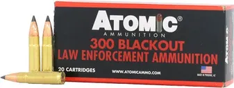 Atomic Varmageddon .300 AAC Blackout 110 Grain 20-Rounds Polymer Tip - Atomic Ammo