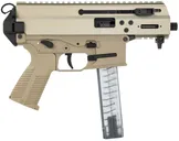 B&T APC9K Pro Coyote Tan 9mm 4.3 Barrel 30-Rounds Telescopic Brace Adapter - B&T