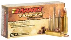 Barnes Bullets VOR-TX Brass .22-250 Rem 50-Grain 20-Rounds FMJ - Barnes Bullets