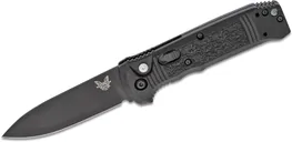 Benchmade Casbah Automatic Knife - 3.4 Plain Drop-Point Blade with Safety - Benchmade