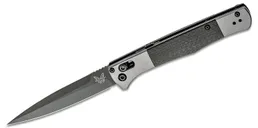 Benchmade AUTO Fact Folding Knife 3.95 S90V Black DLC Spear Point Blade - Benchmade