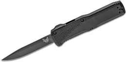 Benchmade Phaeton DLC DA OTF Knife - 3.45 Plain Drop-Point Diamond-like Carbon Coated Blade - Benchmade