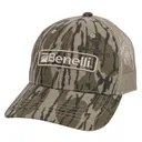 Benelli Logo Hat Mossy Oak Bottomlands & Khaki Mesh Snapback - Benelli