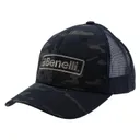 Benelli Logo Hat Black Multicam & Black Mesh Snapback - Benelli