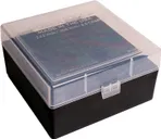 Berry s Manufacturing 009 Box Clear / Black Polypropylene 100-Rounds - Berrys Bullets