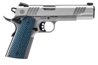 Bersa 1911 Stainless .45 ACP 5 Barrel 8-Rounds w/ Blue VZ Grips  Night Sights - Bersa