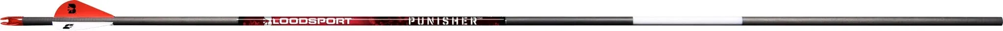 Bloodsport Punisher Arrow Red / Black 350 Spine 6-Pack - Bloodsport