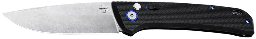 Boker USA FRND 3.35 Plain Edge Drop Point Stonewashed D2 Blade - Boker