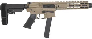 Brigade BM-9 Pistol Flat Dark Earth 9mm 9.5 Barrel 33-Rounds w/ SBA3 Brace - Brigade Firearms
