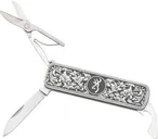 Browning Morgan Folder Multi-Function Knife Grey Scroll Engraved - Browning