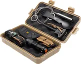 Browning Outdoor Combo Black / Brown Survival Knife w/ Waterproof Storage Case - Browning