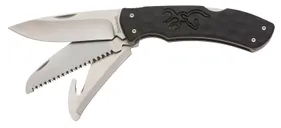 Browning Primal Kodiak 3.75 Drop Point Blade w/ Gut Hook and Saw - Browning