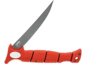 Bubba Blade Tapered Flex Folding Knife Red - 7 Plain Black Fillet Blade - Bubba Blade