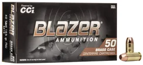 CCI Ammunition Blazer Brass .40 SW 165-Grain 50-Rounds FMJ - CCI