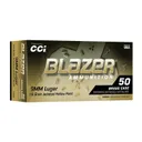 CCI Ammunition Blazer Brass 9mm 115 Grain 50-Rounds JHP - CCI