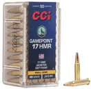 CCI Ammunition GamePoint Brass .17 HMR 20-Grain 50-Rounds JSP - CCI