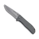 CRKT Drifter Stainless Folding Knife - 2.875 Plain Drop Point Blade - CRKT