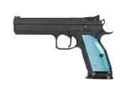 CZ 75 TS2 Black / Blue 9mm 5.2 Barrel 10-Rounds - CZ-USA