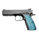 CZ Custom Shadow 2 ACCU 9mm 4.89 Barrel 17-Rounds Blue Grips - CZ-USA