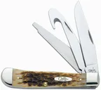 Case XX Stainless Amber Hunter Trapper - Case Xx