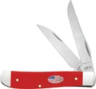 Case XX Mini Trapper Red American Workman Synthetic 3.5 Closed - Case Knives