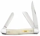 Case XX Stockman White Medium Natural Clip Point / Pen / Sheepsfoot Blade - Case Knives