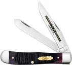 Case XX Series Trapper Purple Sawcut Jig Bone 2-Blade Folding Knife - Case Xx