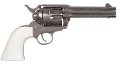 Cimarron Firearms Frontier Engraved Nickel .357 Mag 4.75 Barrel 6-Rounds - Cimarron Firearms