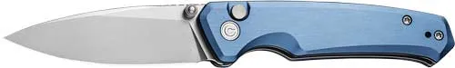 Civivi Knives Altus Blue 2.97 Stonewash Button Lock Knife - CIVIVI Knives