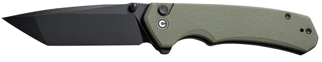 Civivi Knives Brazen OD Green Black / 3.46 Folding Plain Edge Blade - CIVIVI Knives