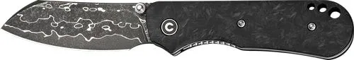 Civivi Knives Crabby Carbon Fiber 2.7 Shredded Damascus Knife - CIVIVI Knives