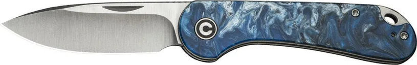 Civivi Knives Elementum Blue Slip Joint 2.9 Plain Edge Drop Point 14C28N Blade - CIVIVI Knives