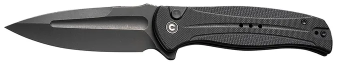 Civivi Knives Incindie Stonewashed Folding Plain Edge Spear Point 14C28N Blade - CIVIVI Knives
